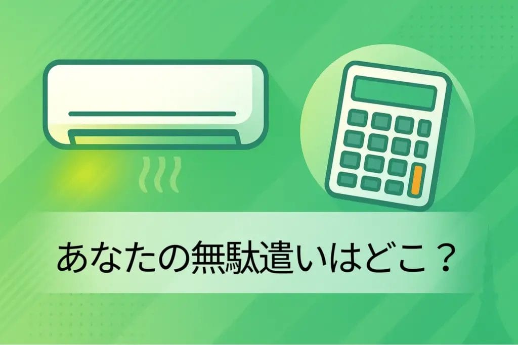 あなたの無駄遣いはどこ？エアコンの電気代セルフチェック