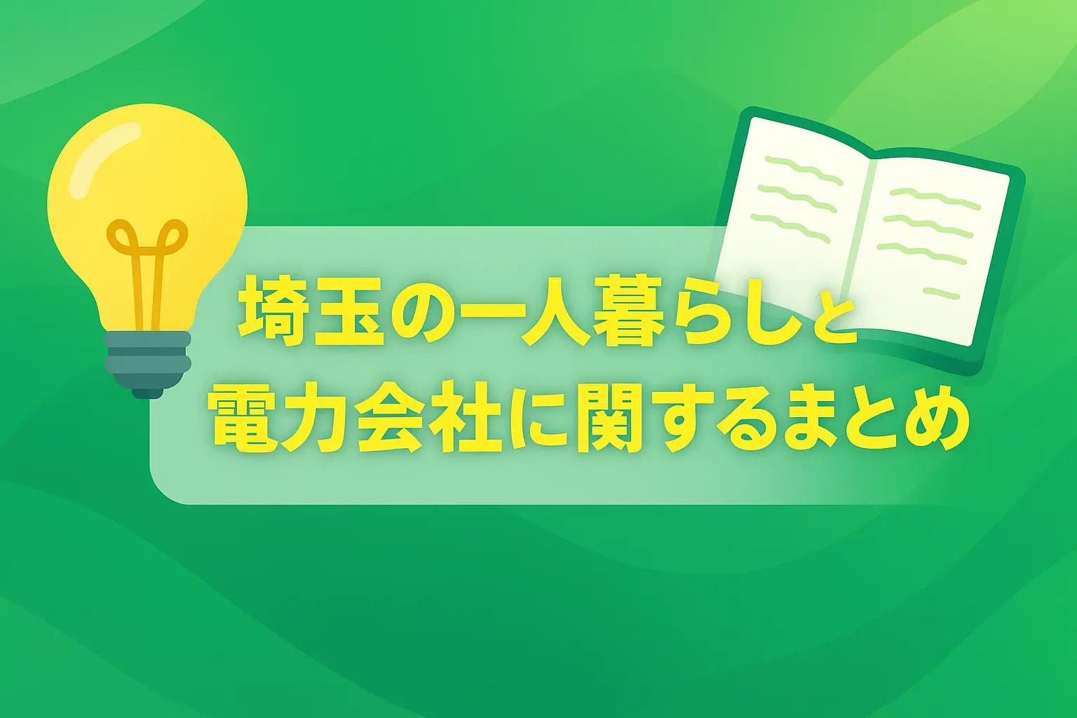 埼玉の一人暮らしと電力会社に関するまとめ