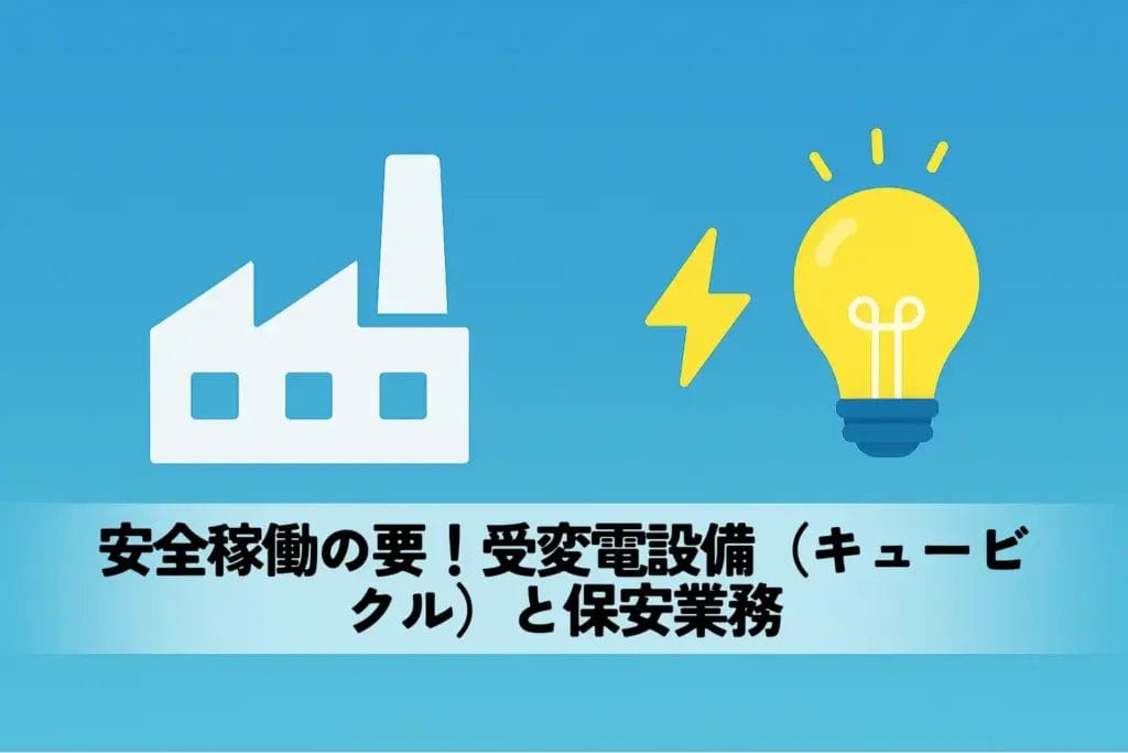 安全稼働の要!受変電設備(キュービクル)と保安業務